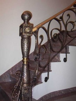 Pasamanos de forja modelo Cambados